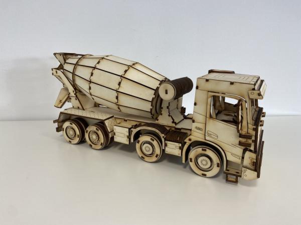 Concret Mixer Truck as 3D large model - side view